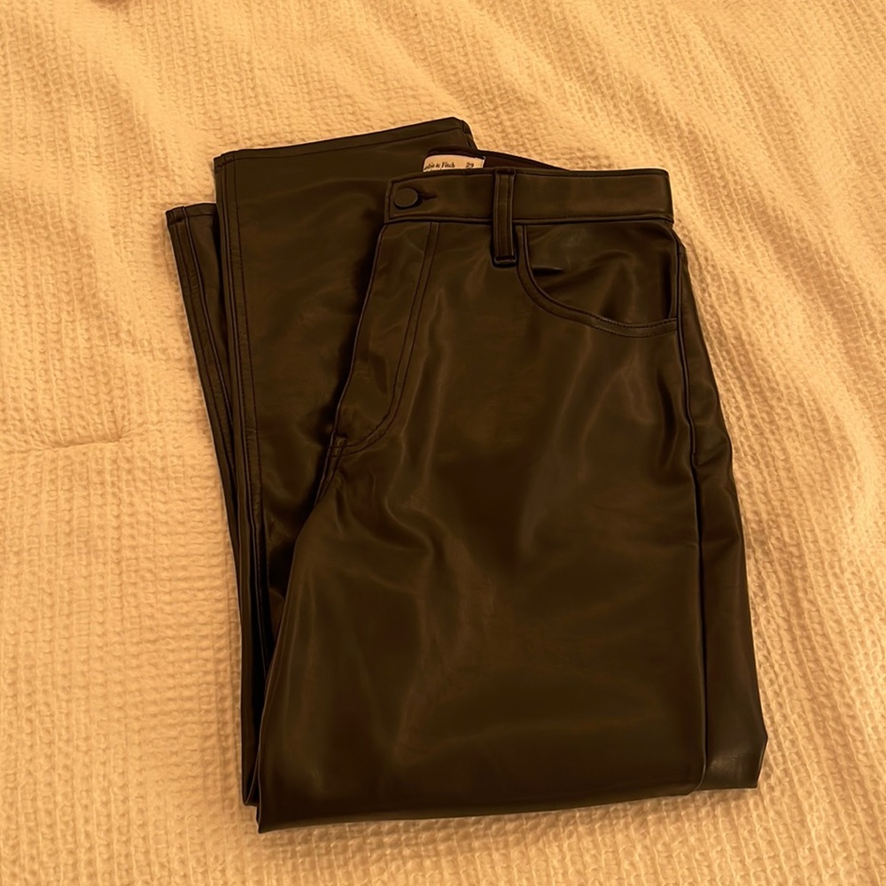 Abercrombie and Fitch leather pants